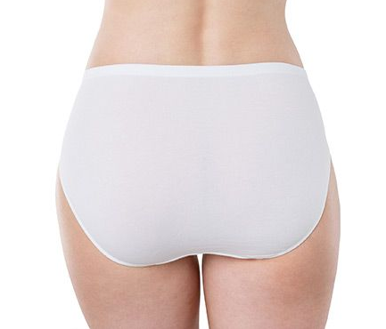 4040 Essentials Cotton High Cut Brief Panty 4040 010 - White