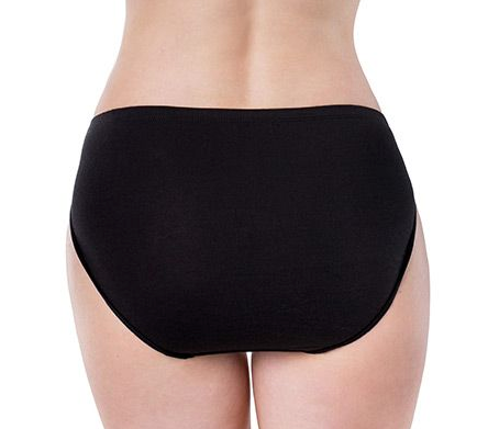 4040 Essentials Cotton High Cut Brief Panty 4040 552 - Black