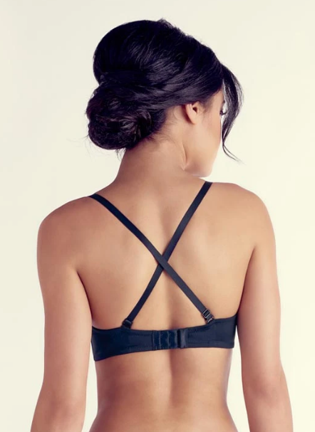 Sascha Petite Multiway Strapless Smooth T-shirt Bra F001S - Black