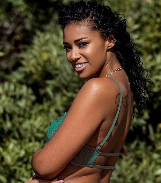 Lace Longline Bralette 80557 - Green