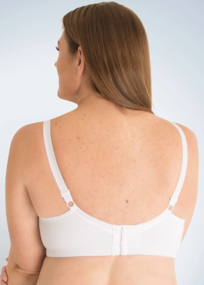 Lucille - Lace Trim Comfort Bralette 5072 - White