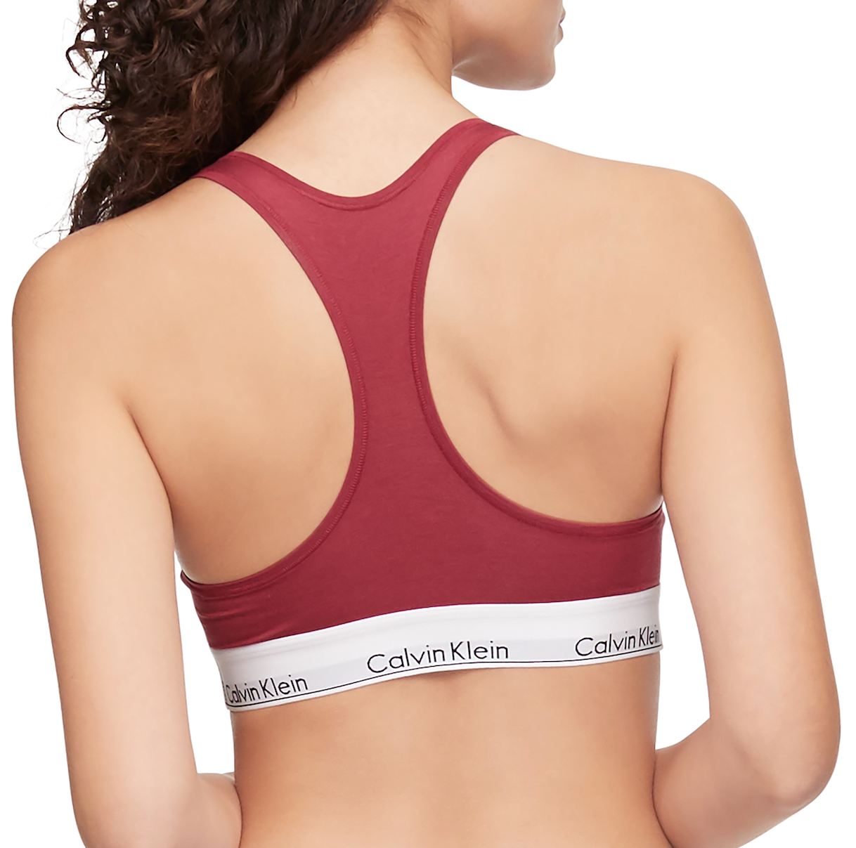 Modern Cotton Unlined Racerback Bralette F3785 - Deep Sea Rose