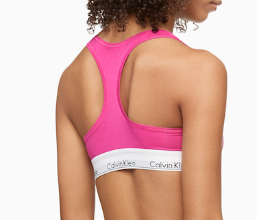 Modern Cotton Unlined Racerback Bralette F3785 - Party Pink