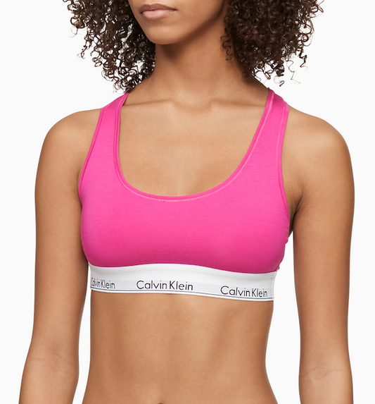 Modern Cotton Unlined Racerback Bralette F3785 - Party Pink