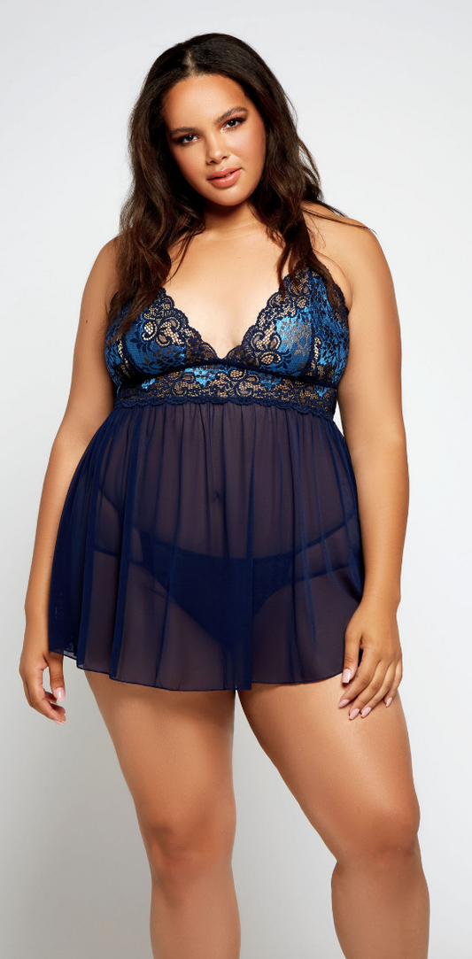 Natalia Babydoll 8123 - Blue