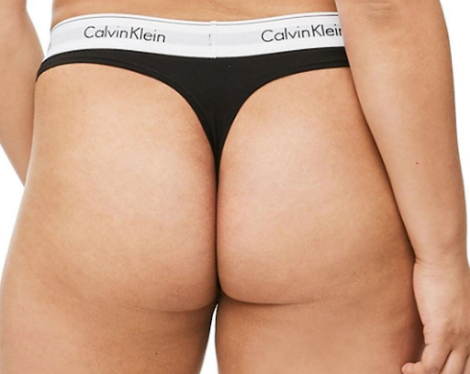 Modern Cotton Plus Thong QF5117 - Black