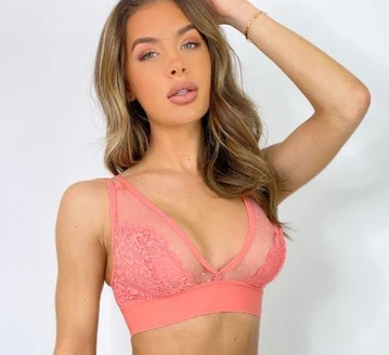 Callie Bralette - Shell Pink