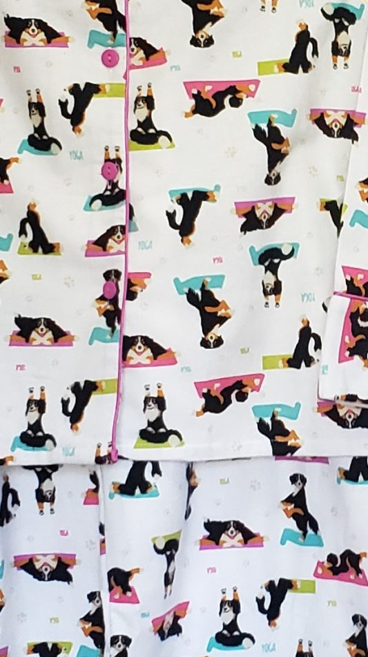 Flannel Pyjamas 15175 - Yoga Dog