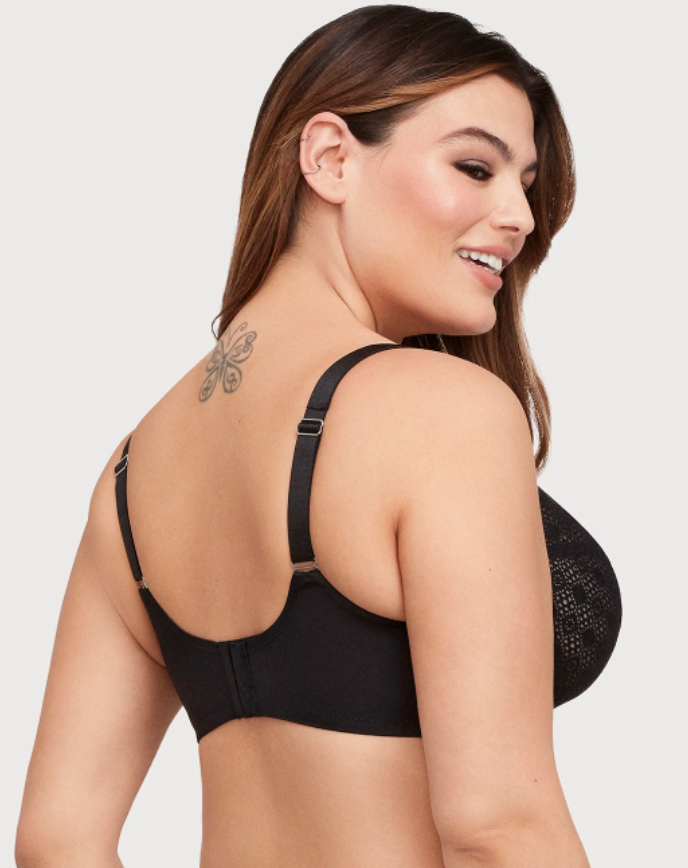 9855 Lace Comfort Wonderwire Bra - Black