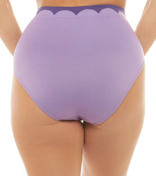 Ahh Brief with Scallop Trim 4247 - Purple Sapphire