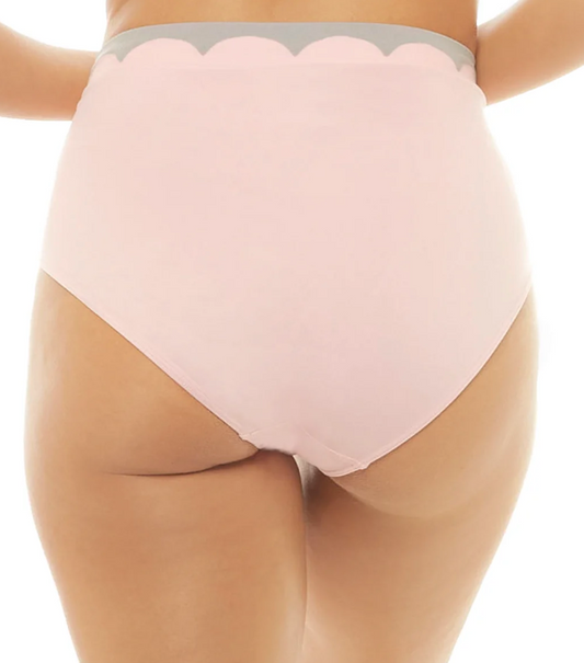 Ahh Brief with Scallop Trim 4247 - Ballerina Pink