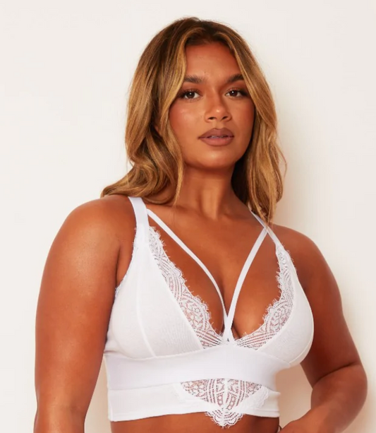 Aspen Bralette - Ice White
