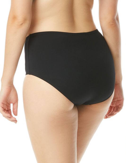 Plus Size Chloe High Waist Bikini Bottom HW58265 - Black