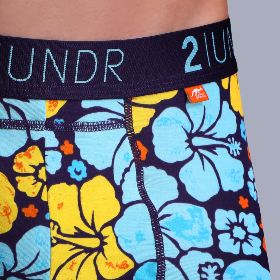 2UNDR 6" Swing Shift Boxer Brief - Flower Power