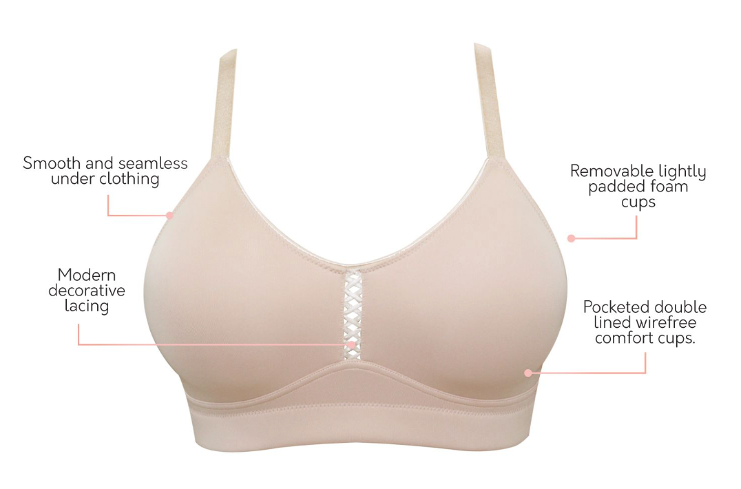 Erika Wireless T-shirt Bralette P5861 - Bare