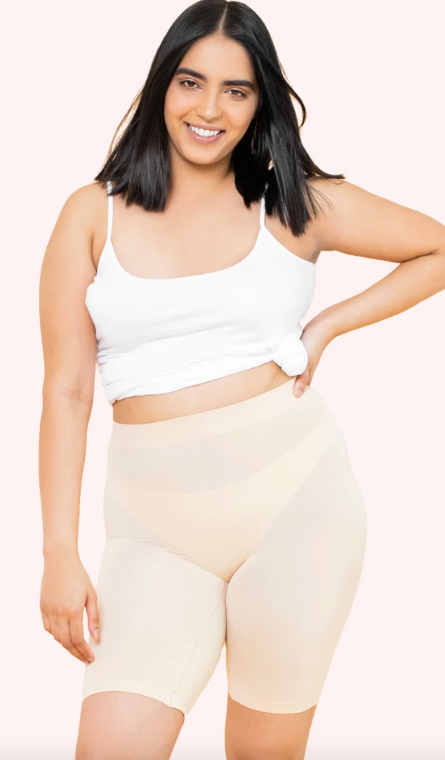 High Waisted Beige Seamless Leggings With Anti Slip Waistband And