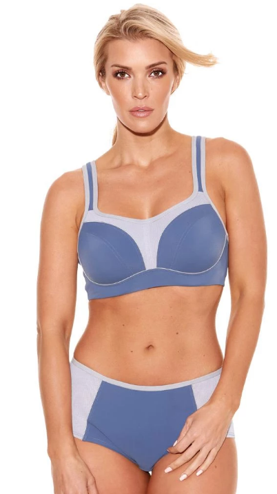 Pauline Sports Bra B9660 - Blue/Silver