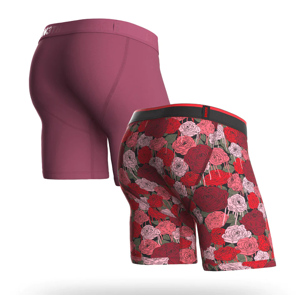 BN3TH Classic 6.5" Boxer Brief 2 Pack - Acai/Bleeding Hearts