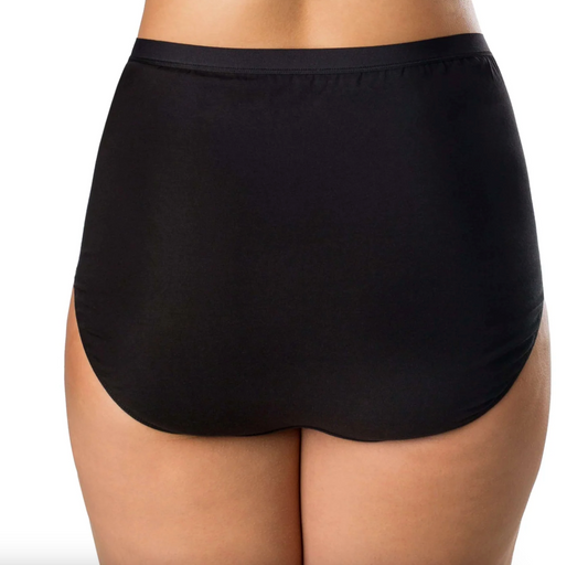6044 Plus Cotton Full Brief EL6044 552 - Black