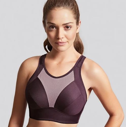 Womens Large Size Wireless Sports Bra Model Up Cups High Impact