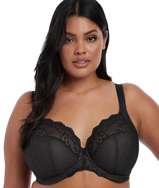 ZYLDDP Women's Bra Full Coverage Floral Lace Plus Size Underwired Bra， A  Daily Bra for All Seasons (Color : Black, Size : 36H)