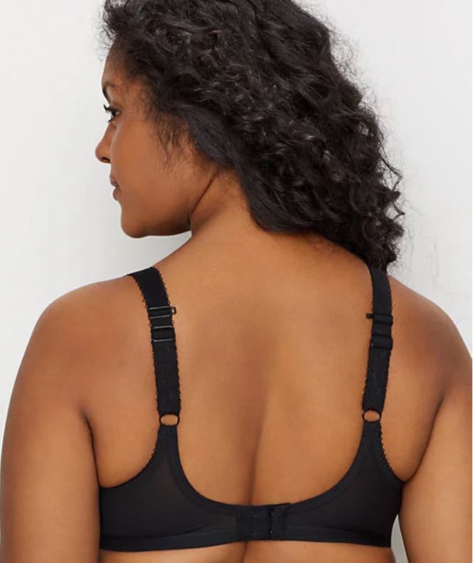 Charley Stretch Lace Underwire Plunge Bra EL4382 - Black