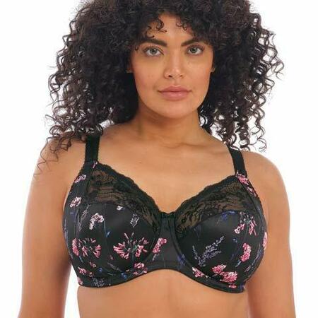 Elomi Cate Bra Size 38I Side Support Black NEW