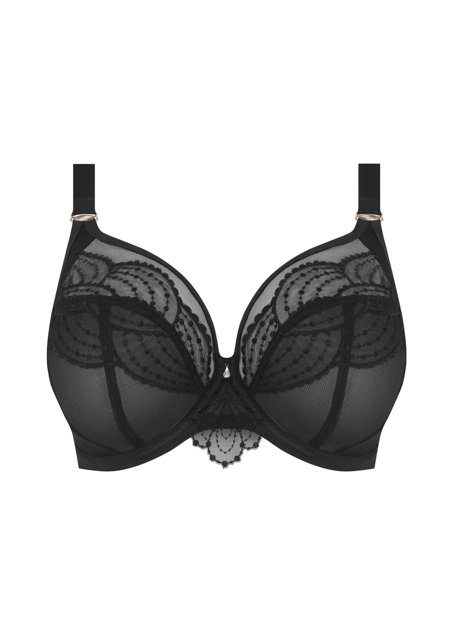Priya Underwire Plunge Bra EL4550 BLK - Black