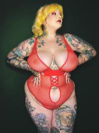 Firecracker Open Crotch Plunge Fishnet Teddy - Red