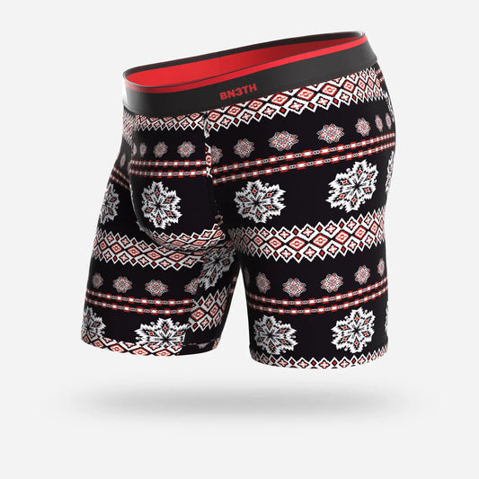 BN3TH 6.5" Classic Boxer Brief - Frozen Fairisle - Red