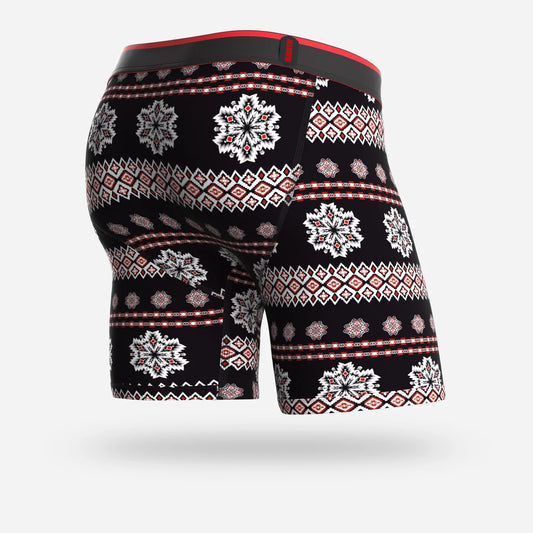 BN3TH 6.5" Classic Boxer Brief - Frozen Fairisle - Red