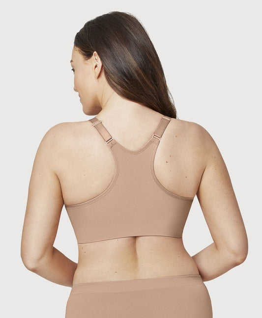 1247 Front Close Smoothing Underwire Bra - Cappuccino