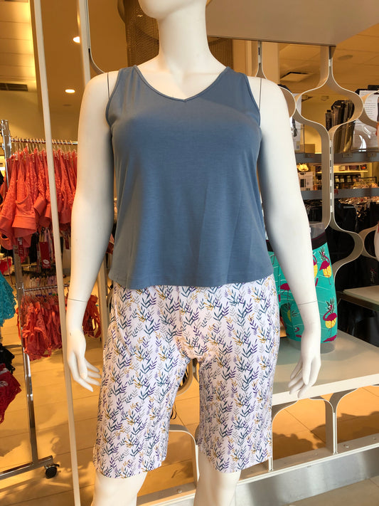 Sydney V-neck Tank L4001-44 - Turquoise