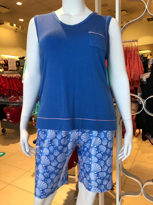 Key Biscayne Sleeveless Tank Top C221102 448 - Blue