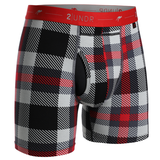 2UNDR 6" Day Shift Boxer Brief - Mac Plaid