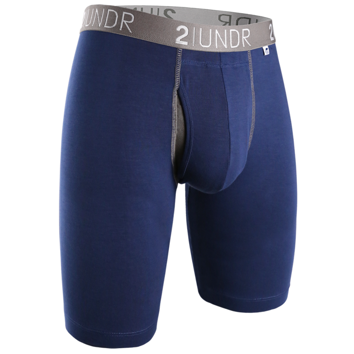 2UNDR 9" Swing Shift Long Leg - Navy/Grey