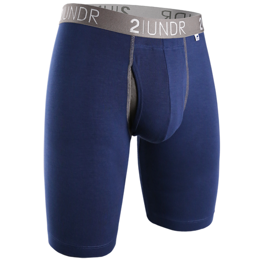 2UNDR 9" Swing Shift Long Leg 023 - Navy/Grey