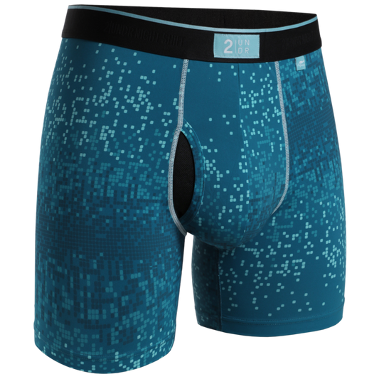 2UNDR 6" Night Shift Boxer Brief - Blue Pix