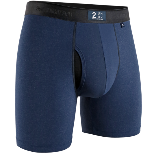 2UNDR 6" Night Shift Boxer Brief - Navy