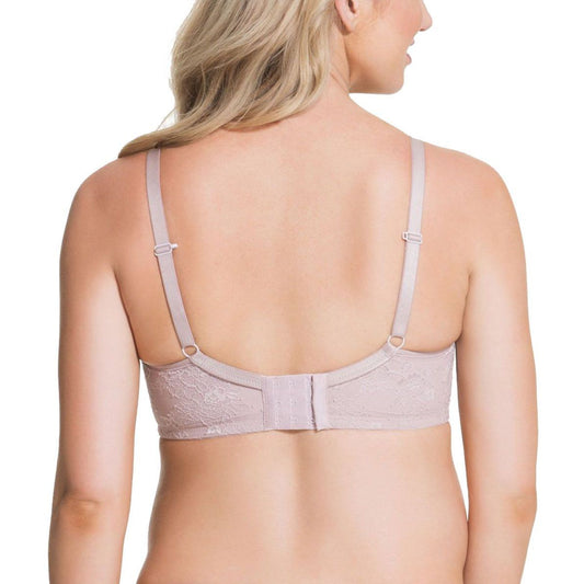 Waffles (X) T-shirt Underwire Nursing Bra - Oyster Pink
