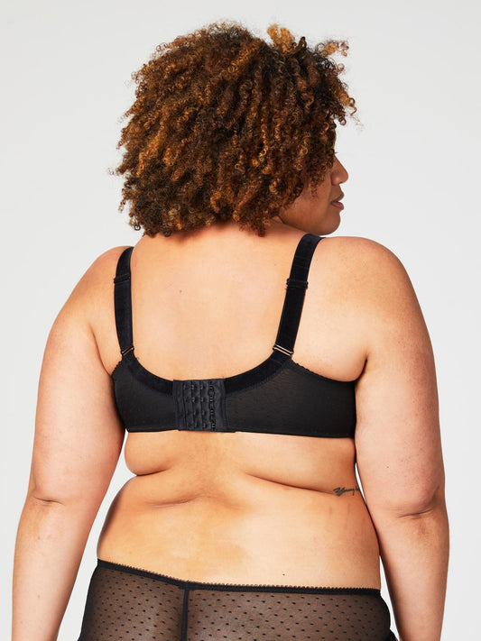 TimTams Flexi Wire Lace Nursing Bra 21-1046-06 - Black