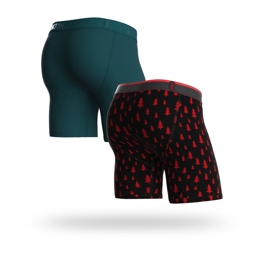 BN3TH Classic 6.5" Boxer Brief 2 Pack - Cascade/Tree Farm - Black
