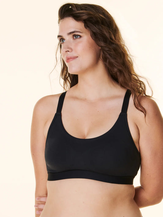 Light Impact Wireless Sport Bra 11061 - Black