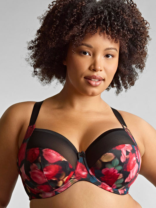 Bliss (SC) Full Cup Bra 10685B - Rose Print