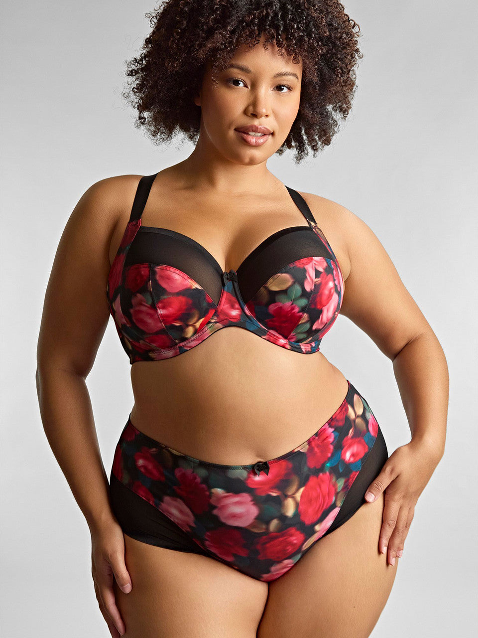 Bliss (SC) Full Cup Bra 10685B - Rose Print