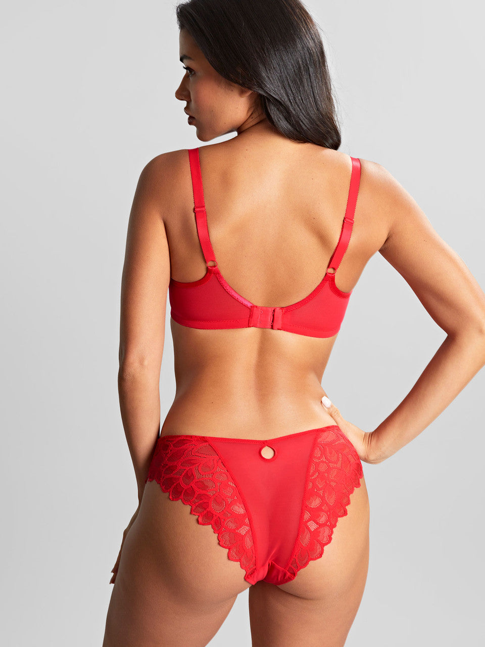 Allure Brazilian Brief 10762 - Ruby Red