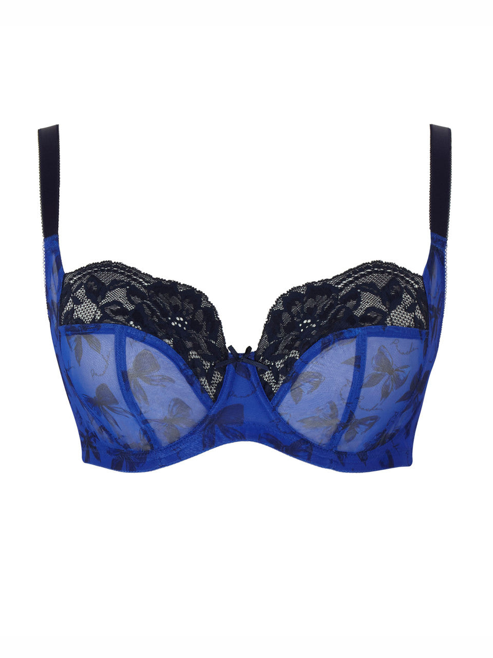 Nina Balcony Bra 10941 - Blue Bows
