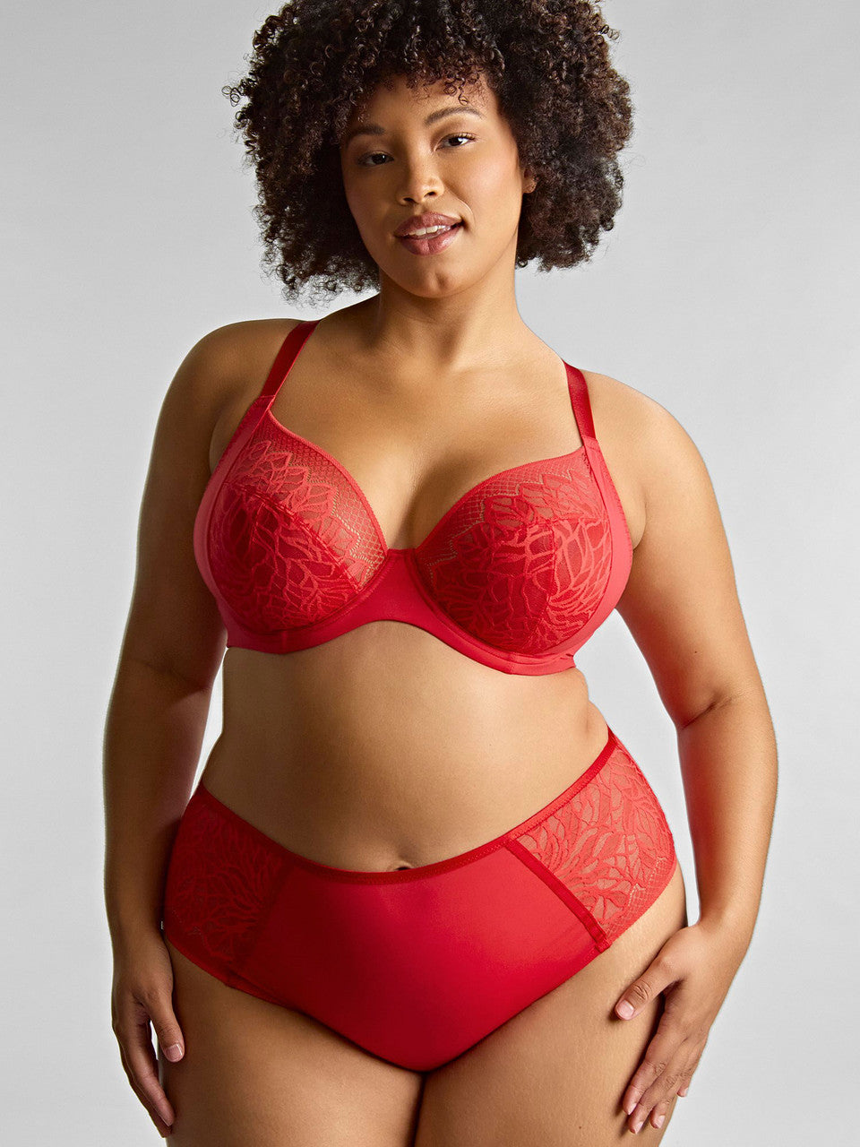 Sophia Plunge Bra 11196 - Red