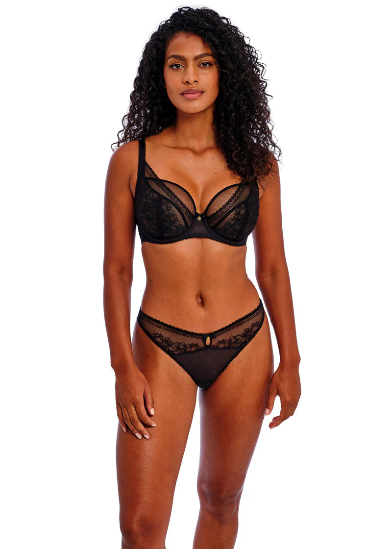 Sydnie High Apex Plunge Bra AA402821 BLK - Black