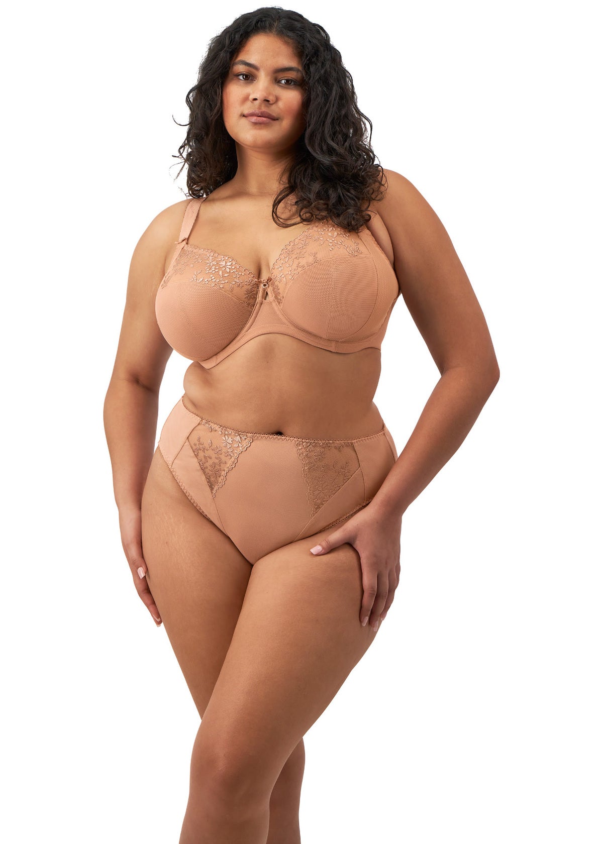 Zarla Side Support Bra EL302505 CAT - Cafe au Lait